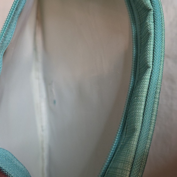 Thirty-One Teal Zippered Pouch With Snaps - Picture 5 of 5